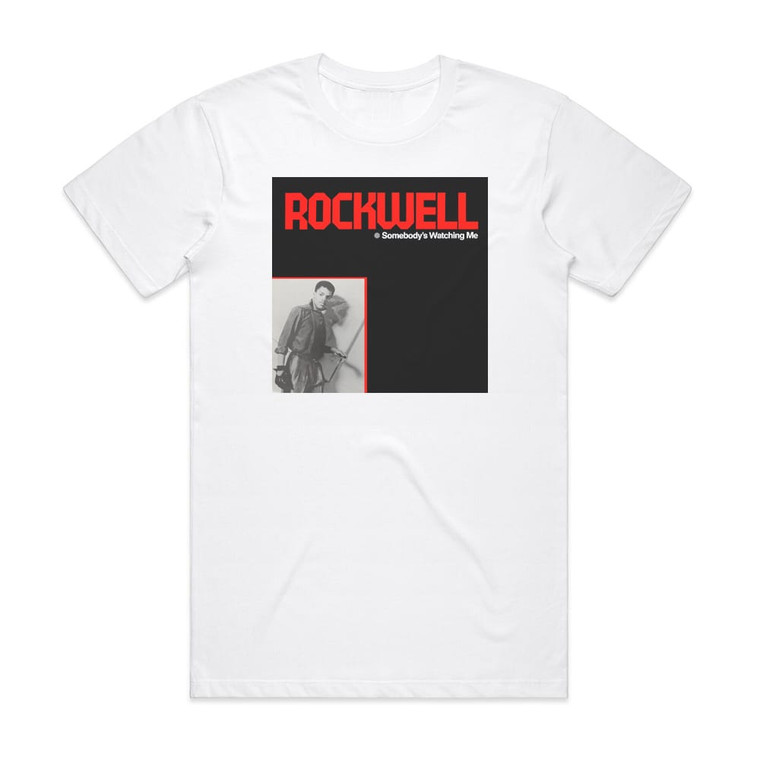 Rockwell Somebodys Watching Me 2 Album Cover T-Shirt White