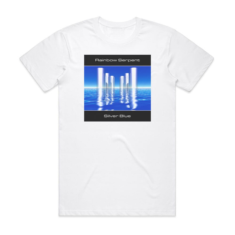 Rainbow Serpent Silverblue 1 Album Cover T-Shirt White