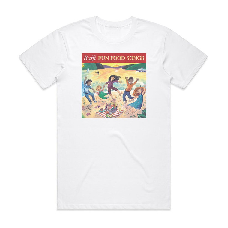 Raffi Fun Food Songs Album Cover T-Shirt White