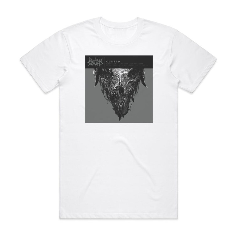 Rotten Sound Cursed Album Cover T-Shirt White