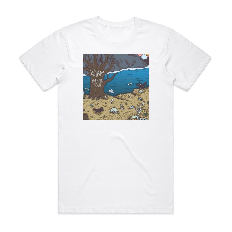 Roam Warning Sign Album Cover T-Shirt White