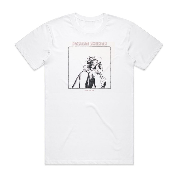 Robert Palmer Secrets Album Cover T-Shirt White