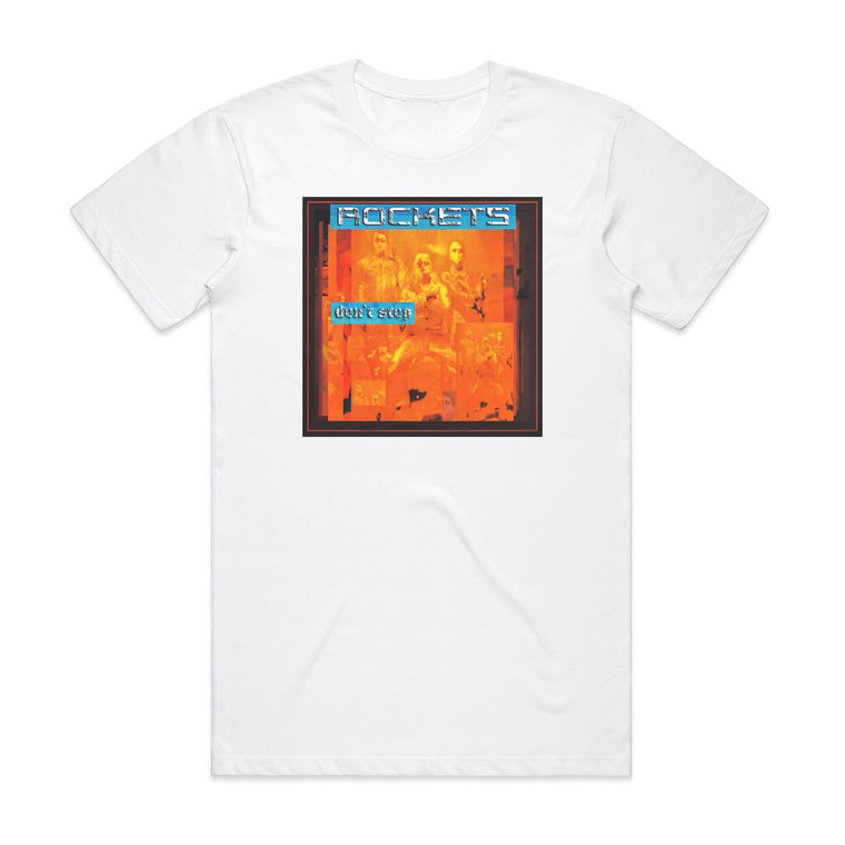 Rockets Dont Stop Album Cover T-Shirt White