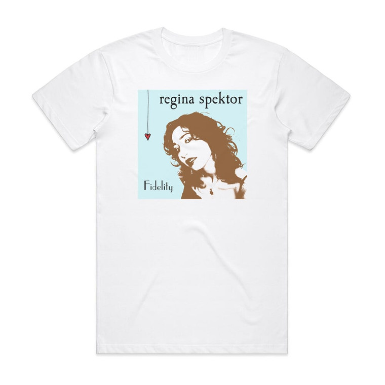 Regina Spektor Fidelity 1 Album Cover T-Shirt White