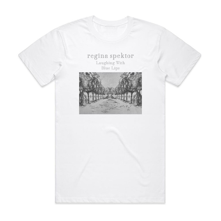 Regina Spektor Laughing With Ep Album Cover T-Shirt White