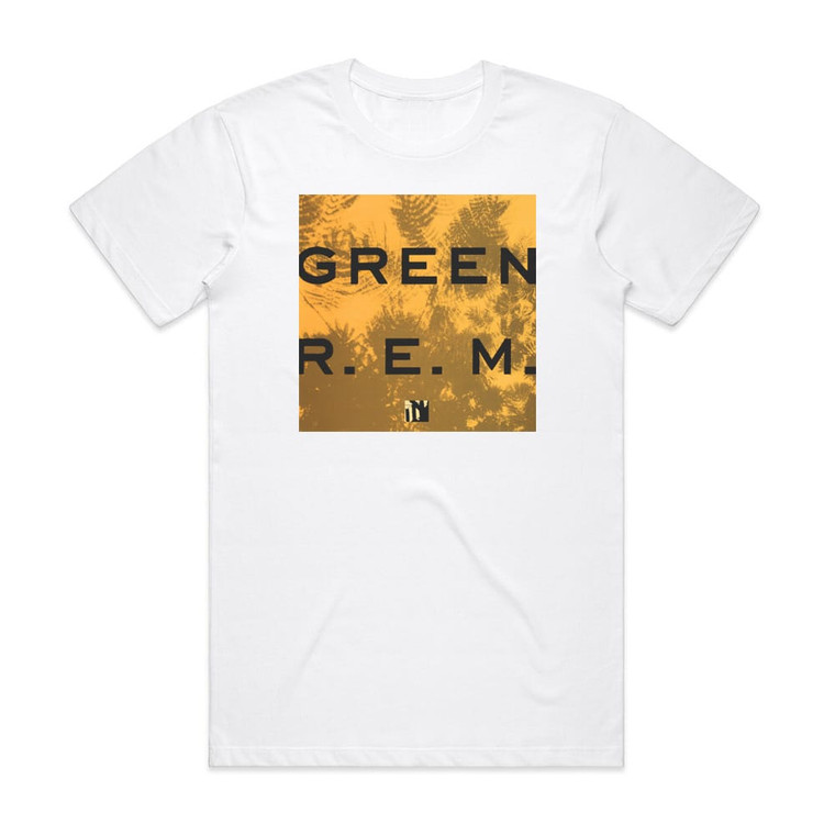 REM Green Album Cover T-Shirt White