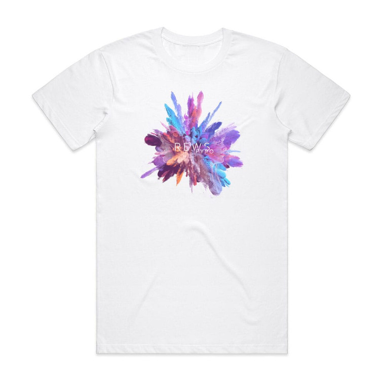 REWS Pyro Album Cover T-Shirt White