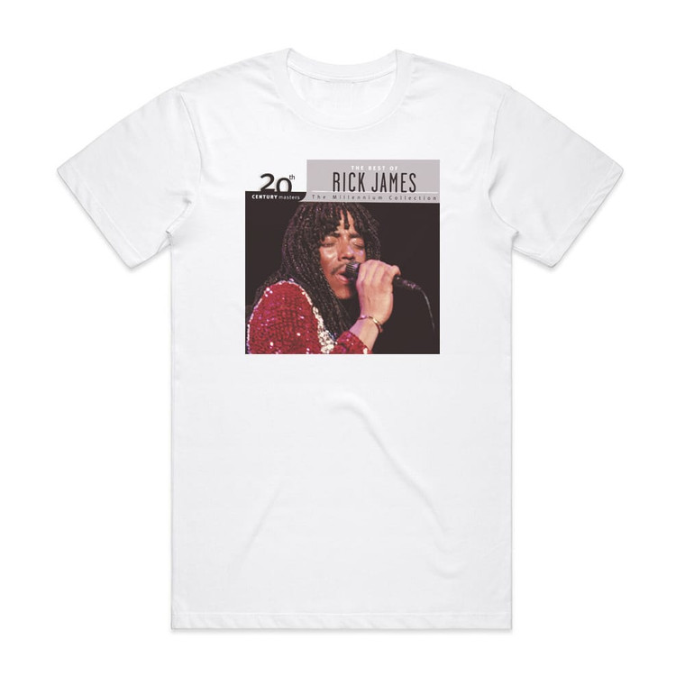Rick James 20Th Century Masters The Millennium Collection The Best Of R Album Cover T-Shirt White