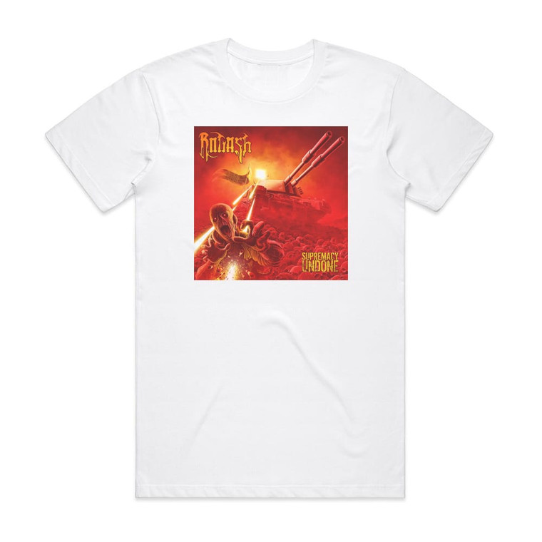 Rogash Supremacy Undone Album Cover T-Shirt White