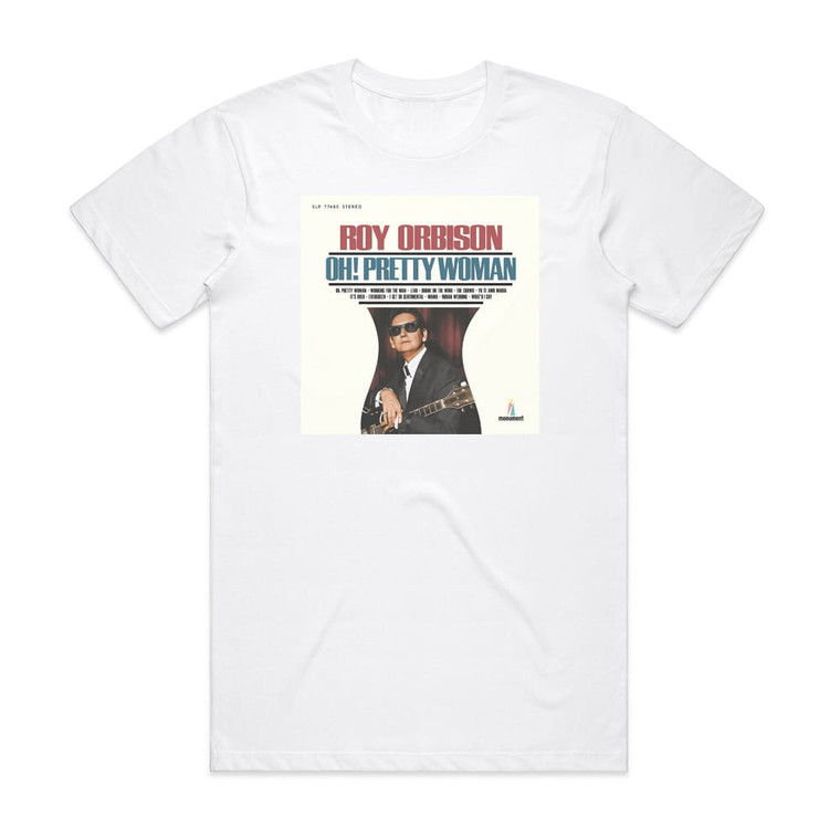 Roy Orbison Oh Pretty Woman 1 Album Cover T-Shirt White