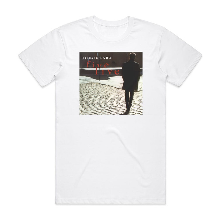 Richard Marx Five Live Album Cover T-Shirt White