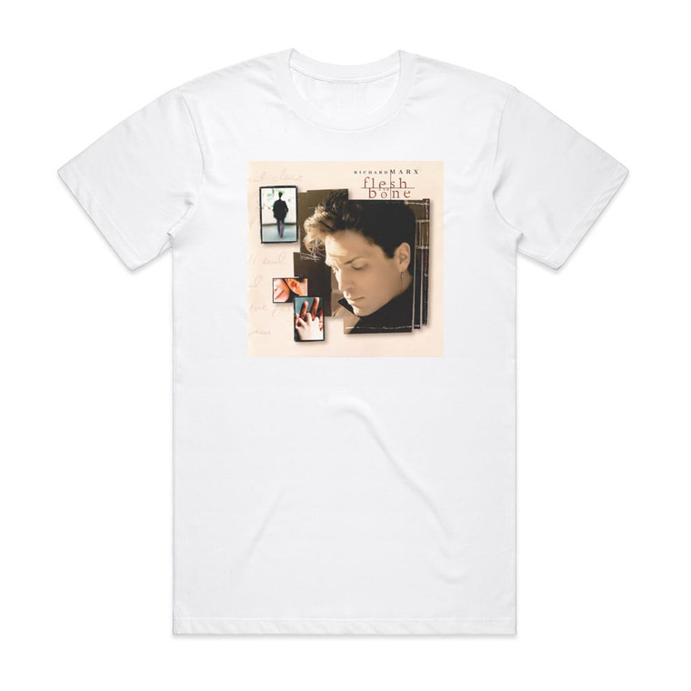Richard Marx Flesh And Bone Album Cover T-Shirt White