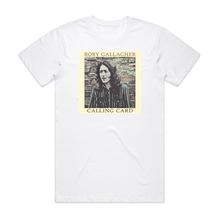 Rory Gallagher Calling Card 2 Album Cover T-Shirt White