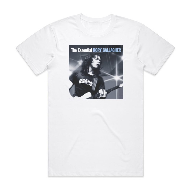 Rory Gallagher The Essential Album Cover T-Shirt White