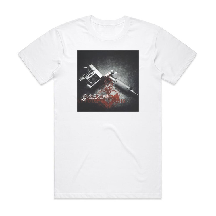 Ricky Warwick Tattoos Alibis Album Cover T-Shirt White