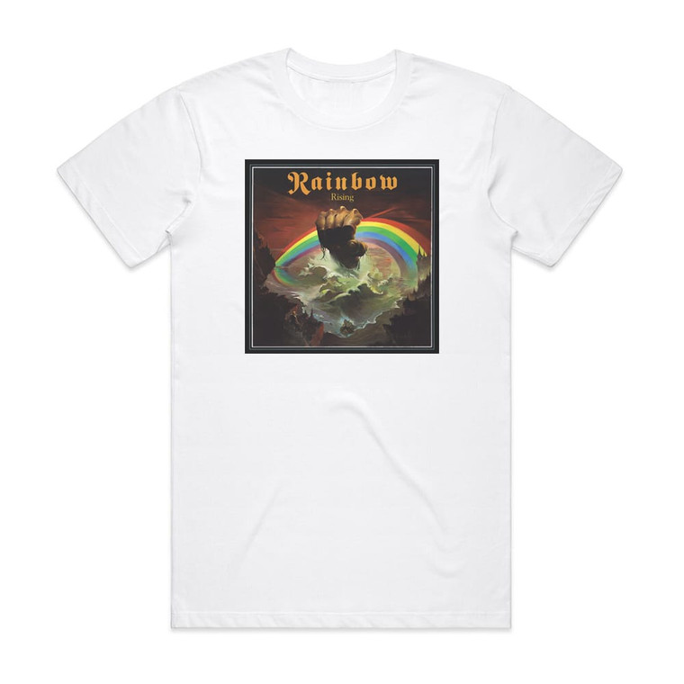 Rainbow Rising 2 Album Cover T-Shirt White