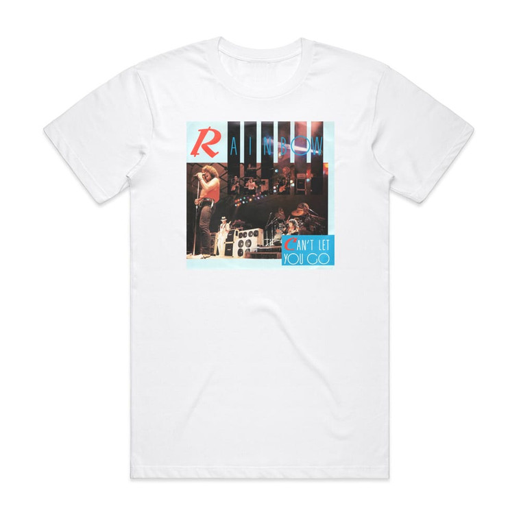 Rainbow Cant Let You Go Album Cover T-Shirt White
