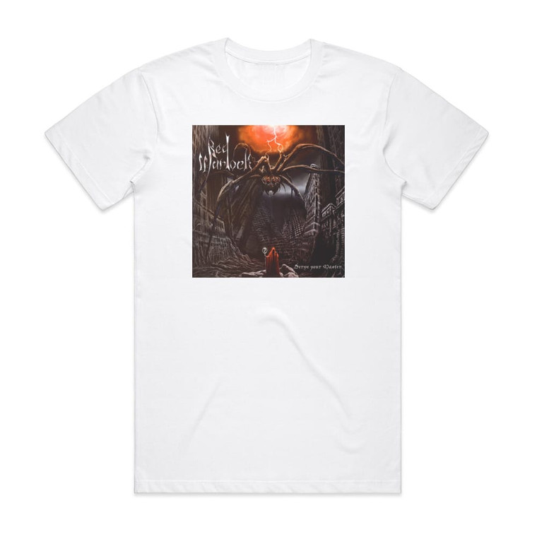 Red Warlock Serve Your Master Album Cover T-Shirt White