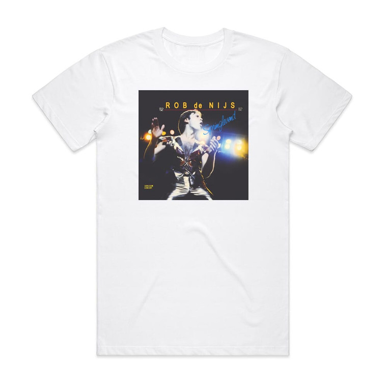 Rob de Nijs Springlevend 1 Album Cover T-Shirt White