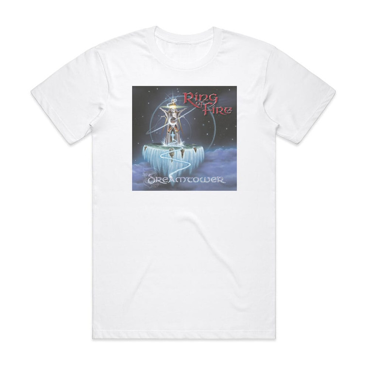 Ring of Fire Dreamtower Album Cover T-Shirt White