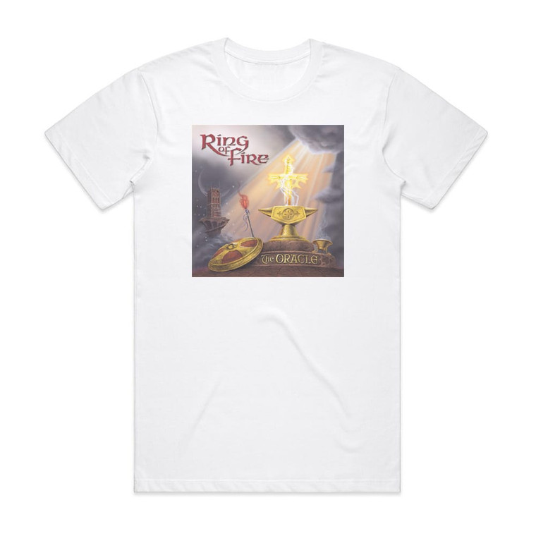 Ring of Fire The Oracle 1 Album Cover T-Shirt White
