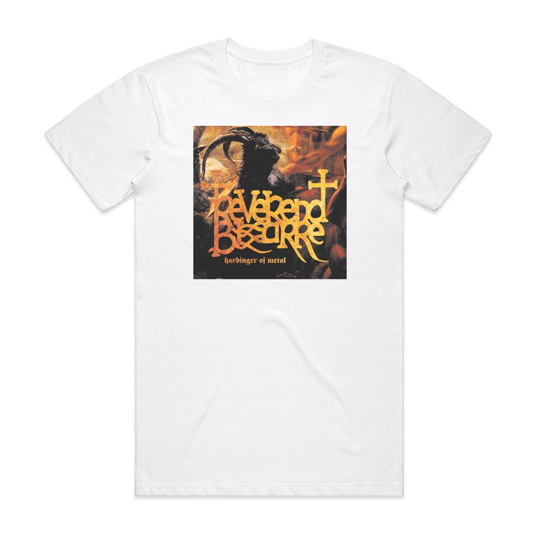 Reverend Bizarre Harbinger Of Metal Album Cover T-Shirt White