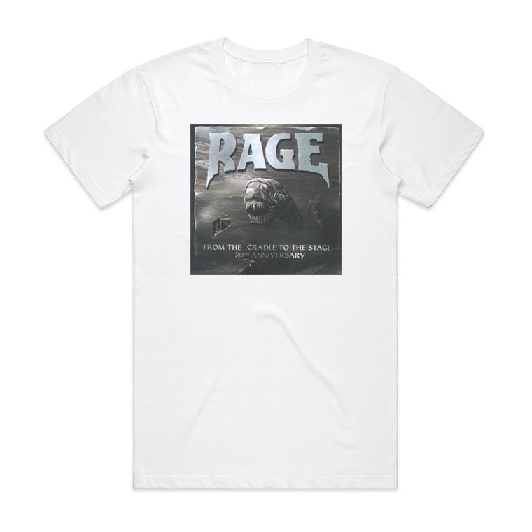 Rage From The Cradle To The Stage Album Cover T-Shirt White