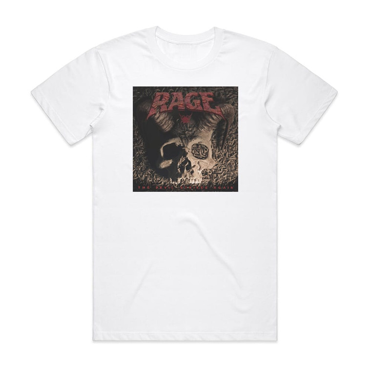 Rage The Devil Strikes Again Album Cover T-Shirt White