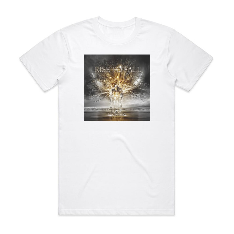 Rise to Fall End Vs Beginning Album Cover T-Shirt White