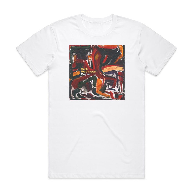 Rich Robinson Paper Album Cover T-Shirt White