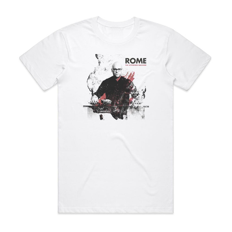 Rome The Hyperion Machine Album Cover T-Shirt White