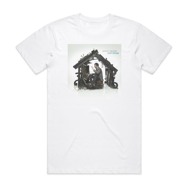 Raphael Gualazzi Happy Mistake Album Cover T-Shirt White