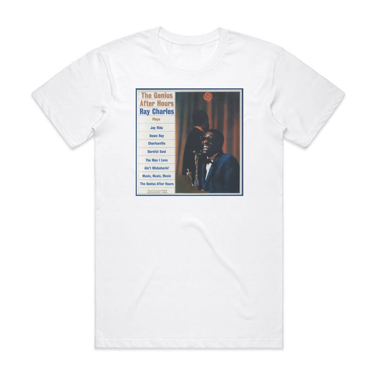 Ray Charles The Genius After Hours Album Cover T-Shirt White