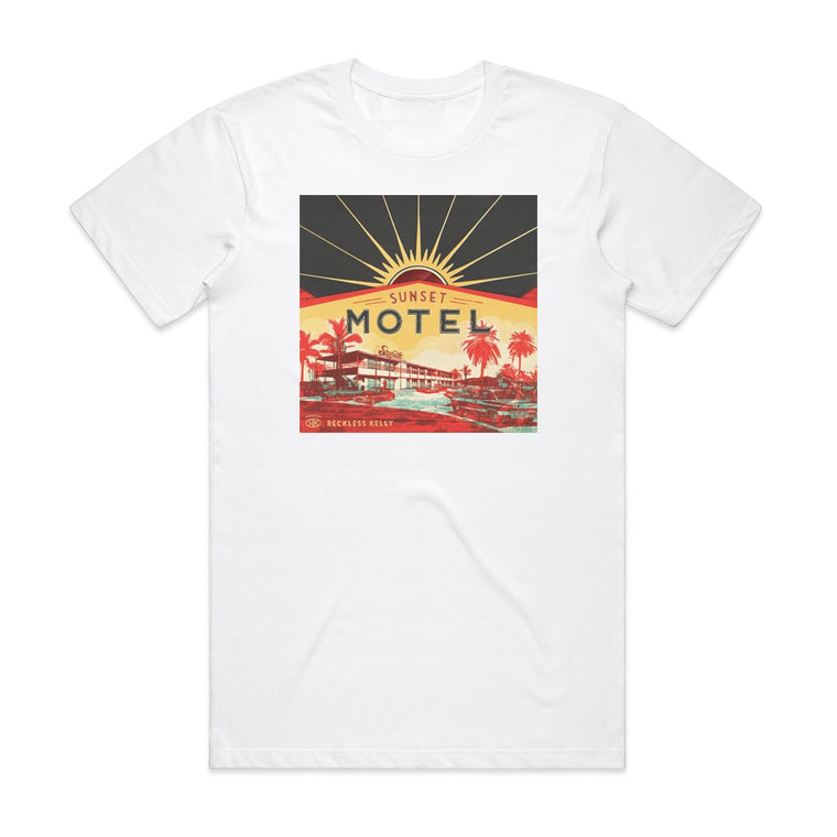 Reckless Kelly Sunset Motel Album Cover T-Shirt White