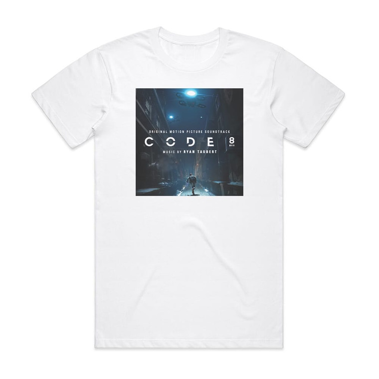 Ryan Taubert Code 8 Original Motion Picture Soundtrack Album Cover T-Shirt White