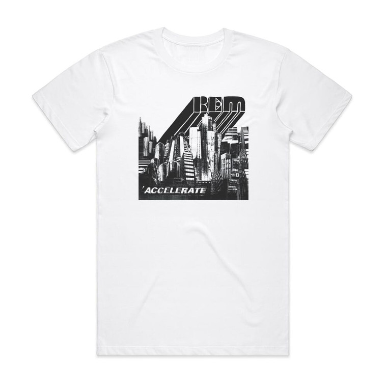 REM Accelerate Album Cover T-Shirt White