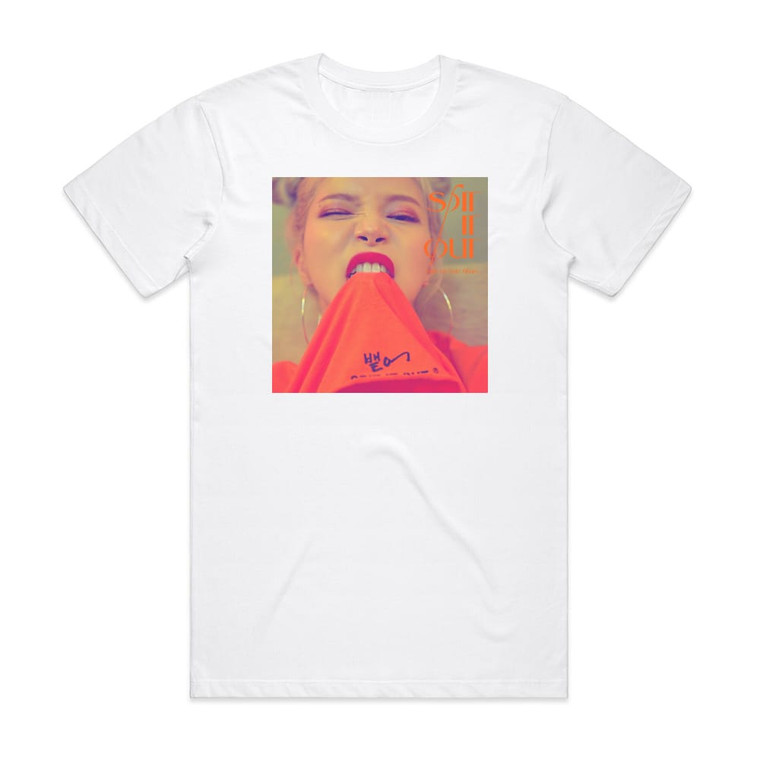 Solar Spit It Out Album Cover T-Shirt White Solar Spit It Out Album Cover T-Shirt White