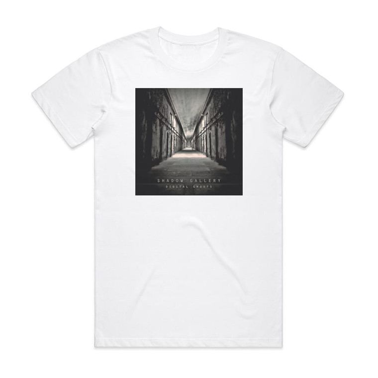 Shadow Gallery Digital Ghosts Album Cover T-Shirt White