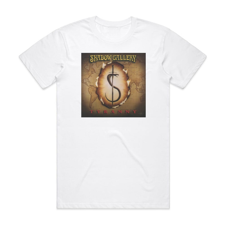 Shadow Gallery Tyranny 1 Album Cover T-Shirt White Shadow Gallery Tyranny 1 Album Cover T-Shirt White