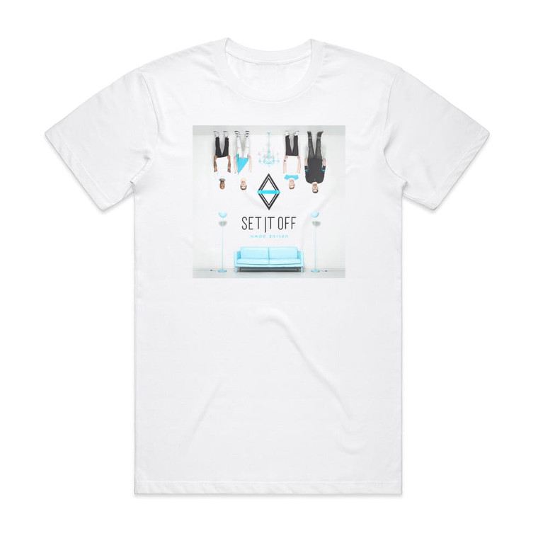 Set It Off Upside Down Album Cover T-Shirt White