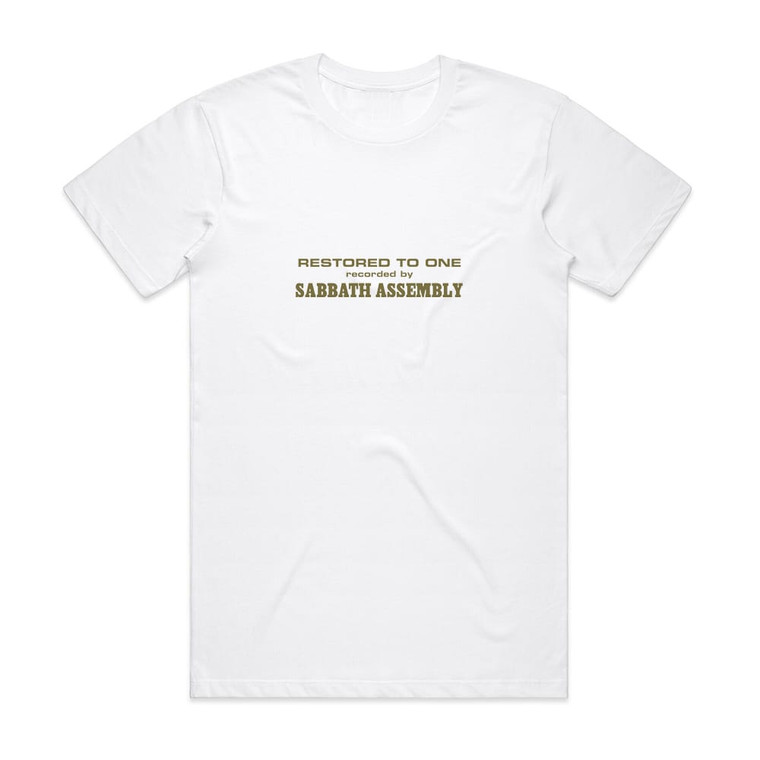 Sabbath Assembly Restored To One Album Cover T-Shirt White