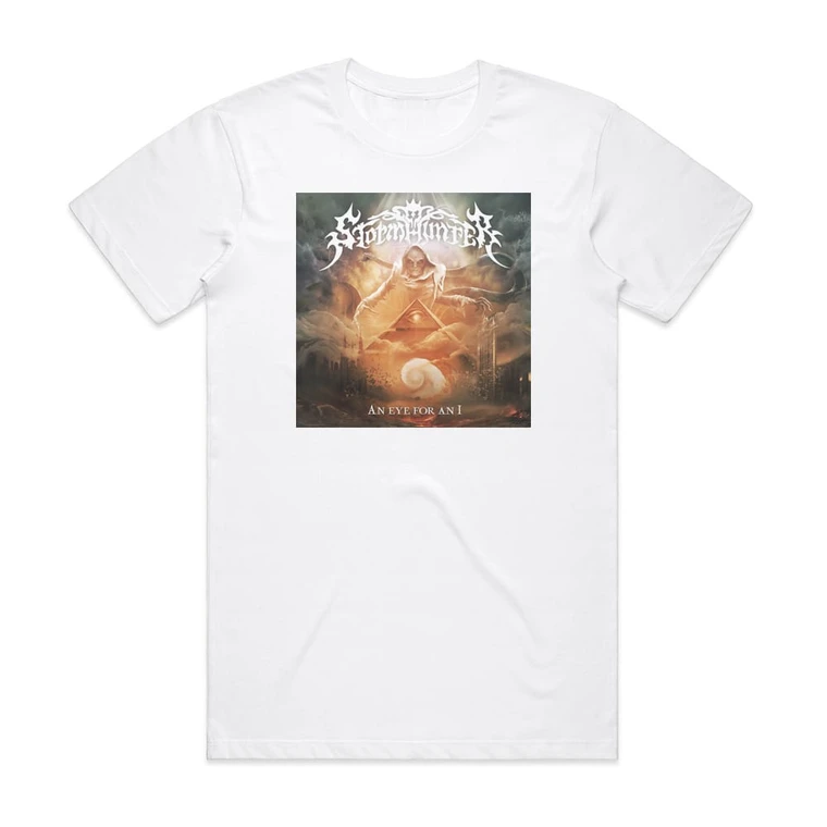 Stormhunter An Eye For An I Album Cover T-Shirt White