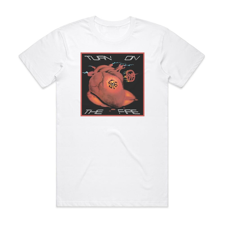 Sye Turn On The Fire Album Cover T-Shirt White