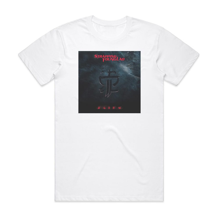 Strapping Young Lad Alien 1 Album Cover T-Shirt White