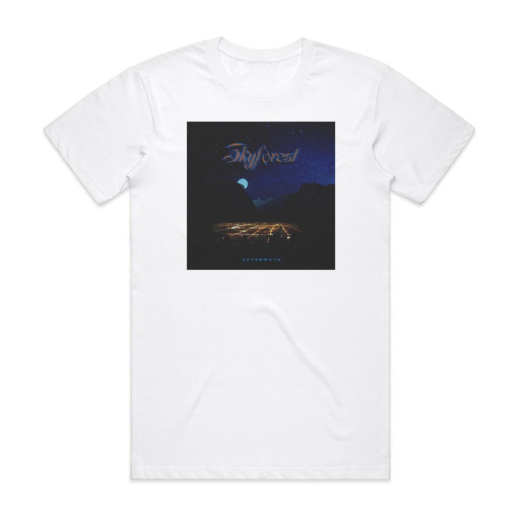 Skyforest Aftermath Album Cover T-Shirt White