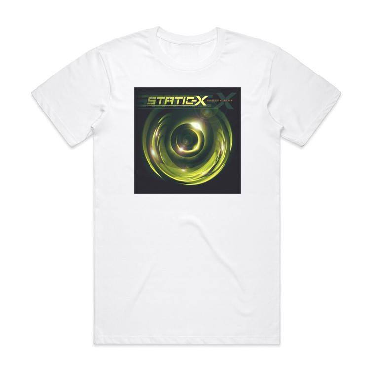 Static-X Shadow Zone 1 Album Cover T-Shirt White