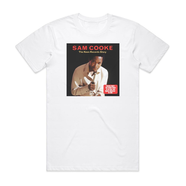 Sam Cooke The Keen Records Story Album Cover T-Shirt White