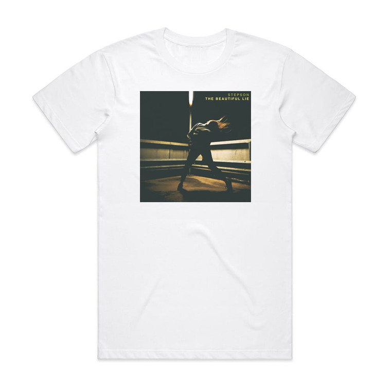 Stepson The Beautiful Lie Album Cover T-Shirt White