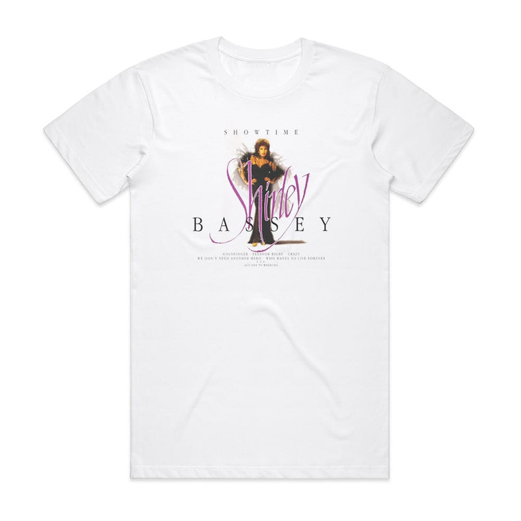 Shirley Bassey Showtime Album Cover T-Shirt White