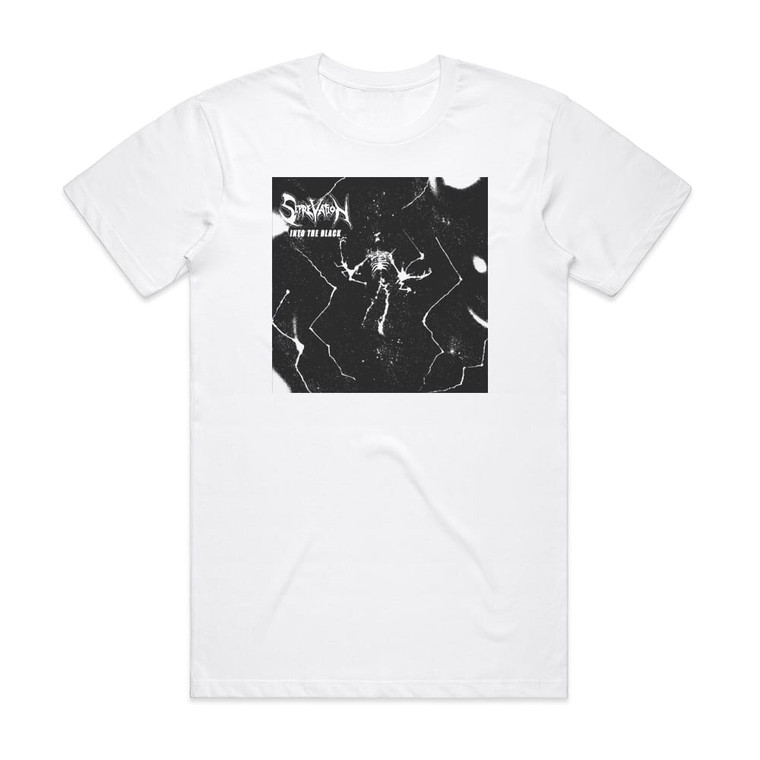 Seprevation Into The Black Album Cover T-Shirt White Seprevation Into The Black Album Cover T-Shirt White